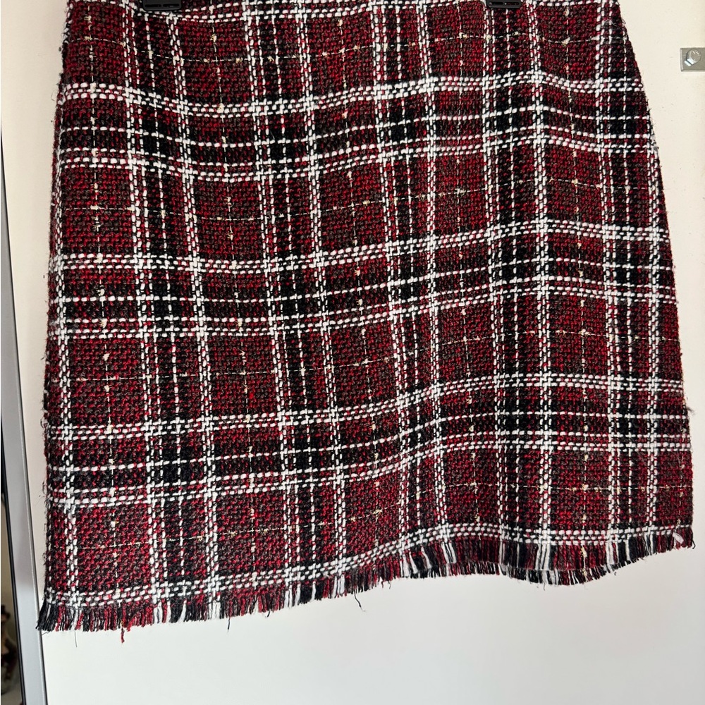 Sanctuary Red and White A-Line Knee-Length Skirt